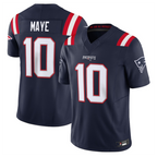 Silnrao #10 Drake Maye NE.Patriots Navy Vapor F.U.S.E. Limited Stitched Jerseys