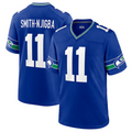Silnrao #11 Jaxon Smith-Njigba Player S.Seahawks Royal Throwback Game Stitched Jerseys