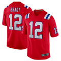 Silnrao #12 Tom Brady Player NE.Patriots Red Game Stitched Jerseys