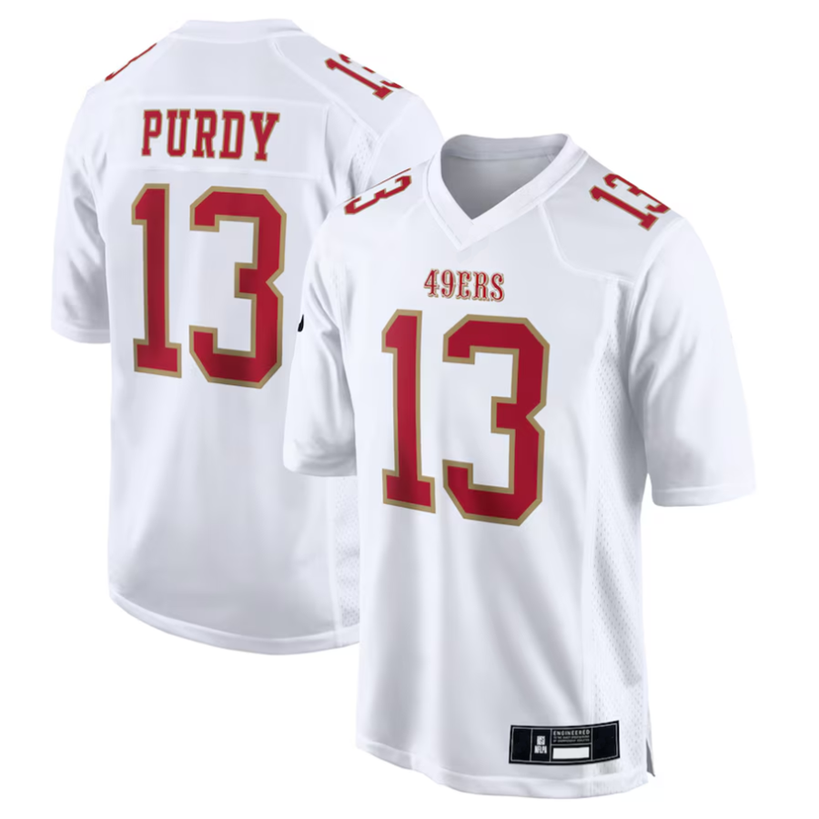 Silnrao #13 Brock Purdy Player SF.49ers Tundra White Fashion Game Stitched Jerseys