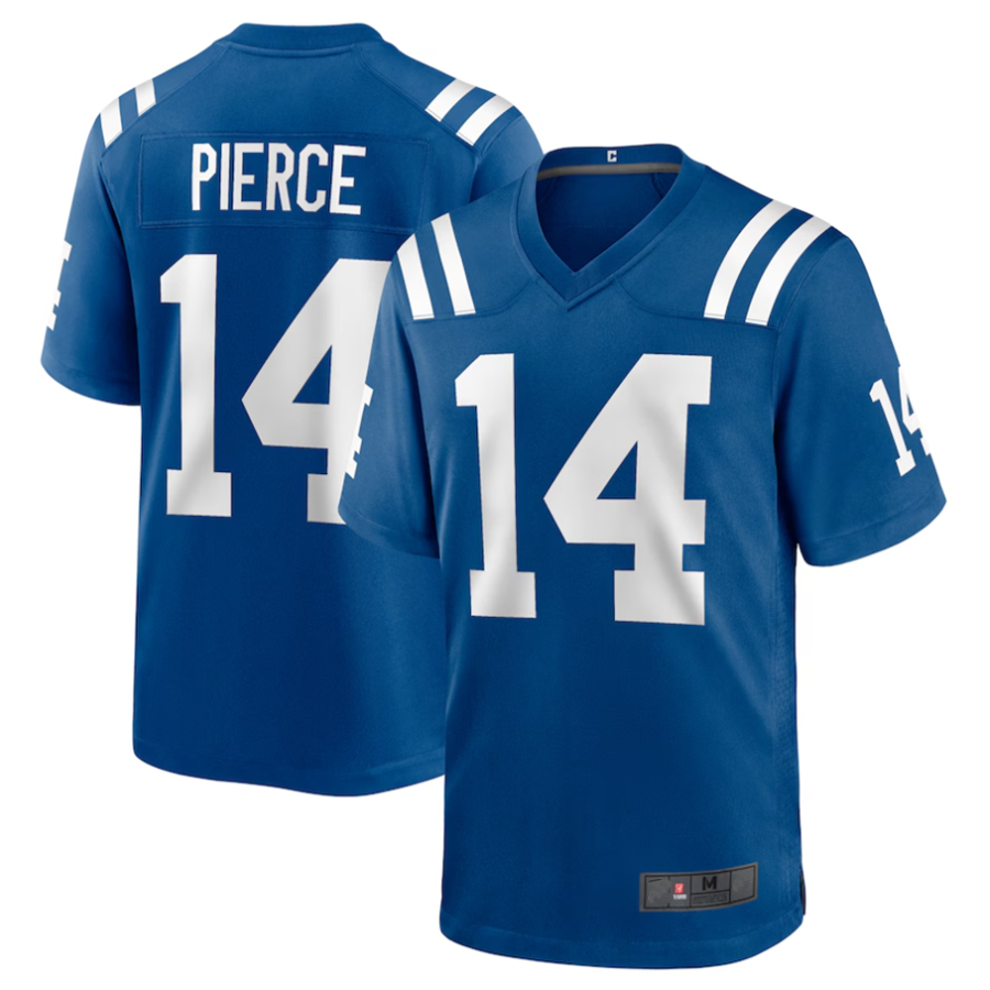 Silnrao #14 Alec Pierce Player IN.Colts Player Game Stitched Jerseys - Royal