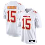 Silnrao #15 Patrick Mahomes Player KC.Chiefs Carbon White Fashion Game Stitched Jerseys