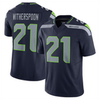 Silnrao #21 Devon Witherspoon Player S.Seahawks Navy Vapor F.U.S.E. Limited Stitched Jerseys
