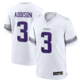 Silnrao #3 Jordan Addison Player MN.Vikings White Alternate Game Stitched Jerseys