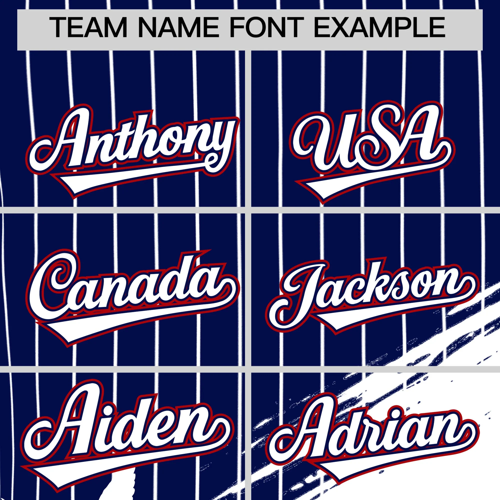 Custom Navy Baseball Jersey Graffiti Pattern Independence Day