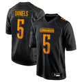 Silnrao #5 Jayden Daniels Player W.Commanders Carbon Black Fashion Stitched Jerseys