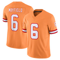 Silnrao #6 Baker Mayfield Player TB.Buccaneers Orange Vapor F.U.S.E. Limited Stitched Jerseys