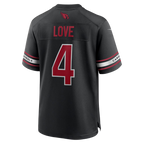 Silnrao A.Cardinals #4 Jeremiyah Love Black Game Player Stitched Jerseys