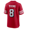 Silnrao #8 Steve Young Player SF.49ers Scarlet Alternate Game Stitched Jerseys