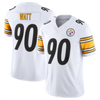 Silnrao #90 T.J. Watt Player P.Steelers White Vapor F.U.S.E. Limited Stitched Jerseys