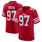 Silnrao #97 Nick Bosa Player SF.49ers Scarlet Player Game Stitched Jerseys