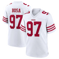Silnrao #97 Nick Bosa Player SF.49ers White Game Stitched Jerseys