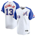 Pkot A.Braves #13 Ronald Acun?a Jr. Player Blue City Connect Stitched Jerseys