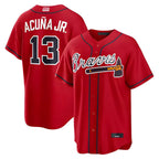 Pkot A.Braves #13 Ronald Acun?a Jr. Player Red Limited Stitched Jerseys