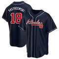 Pkot A.Braves #18 Mike Yastrzemski player Navy Replica Alternate Stitched Jerseys