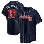 Pkot A.Braves #18 Mike Yastrzemski player Navy Replica Alternate Stitched Jerseys