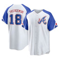 Pkot A.Braves #18 Mike Yastrzemski player White Replica City Connect Stitched Jerseys