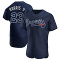 Pkot A.Braves #23 Michael Harris II player Navy Authentic Alternate Team Stitched Jerseys