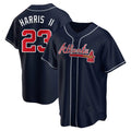 Pkot A.Braves #23 Michael Harris II player Navy Replica Alternate Stitched Jerseys