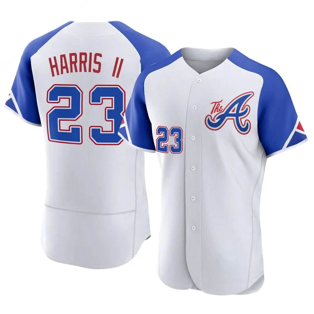 Pkot A.Braves #23 Michael Harris II player White Authentic City Connect Stitched Jerseys