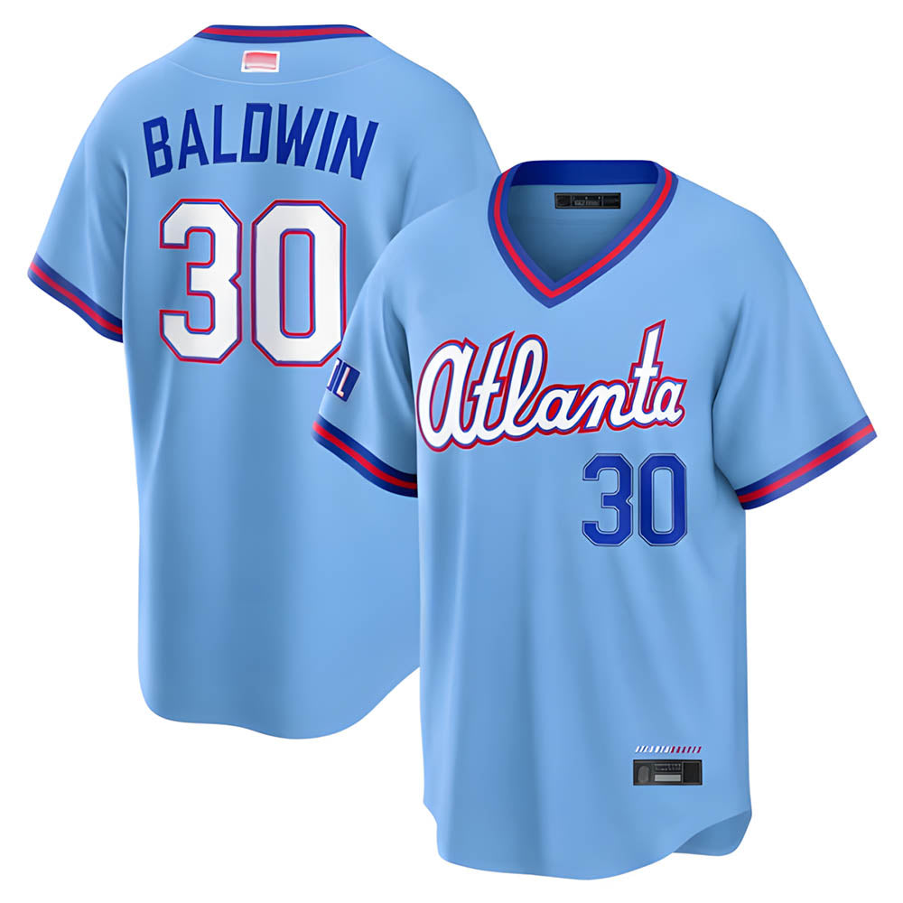Pkot A.Braves #30 Drake Baldwin player Blue 2026 City Connect Stadium Stitched Jerseys