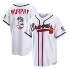 Silnrao A.Braves #3 Dale Murphy Player White USA 250 Fourth Of July Limited Home Game Stitched Jerseys