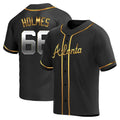 Pkot A.Braves #66 Grant Holmes Player Black&Gold Replica en Alternate Stitched Jerseys
