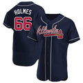 Pkot  A.Braves #66 Grant Holmes Player Navy Authentic Alternate Stitched Jerseys