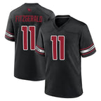 Silnrao A.Cardinals #11 Larry Fitzgerald Player Black Alternate Game Stitched Jerseys