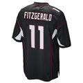 Silnrao A.Cardinals #11 Larry Fitzgerald Player Black Game Stitched Jerseys