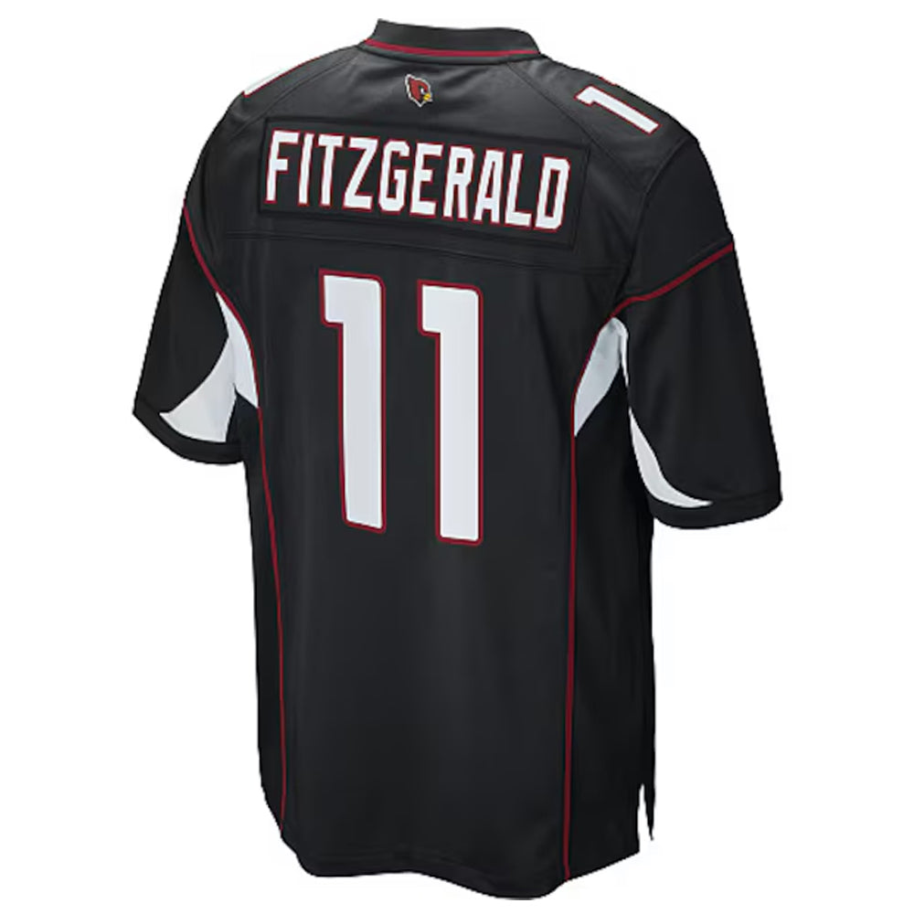 Silnrao A.Cardinals #11 Larry Fitzgerald Player Black Game Stitched Jerseys