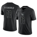 Silnrao A.Cardinals #11 Larry Fitzgerald Player Black RFLCTV Limited Stitched Jerseys