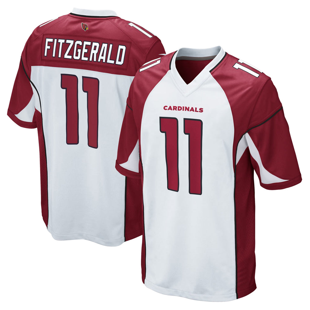 Silnrao A.Cardinals #11 Larry Fitzgerald Player White Game Stitched Jerseys