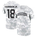 Silnrao A.Cardinals #18 Marvin Harrison Jr. Player Salute to Service Hoodies & T-Shirts Stitched Jerseys