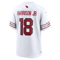Silnrao A.Cardinals #18 Marvin Harrison Jr. Player White Game Road Stitched Jerseys
