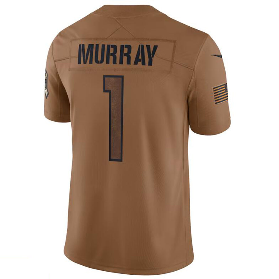 Silnrao A.Cardinals #1 Kyler Murray Player Limited Brown Salute To Service Stitched Jerseys