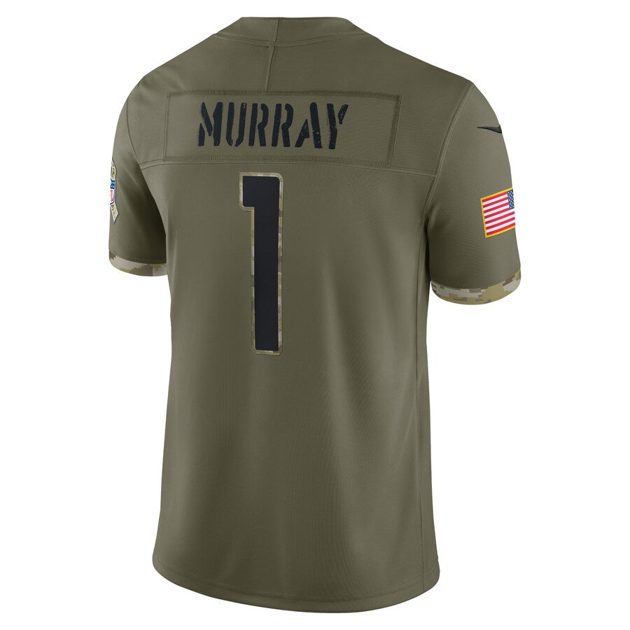 Silnrao A.Cardinals #1 Kyler Murray Player Olive Salute To Service Limited Stitched Jerseys