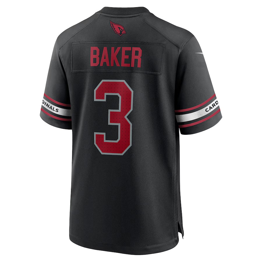 Silnrao A.Cardinals #3 Budda Baker Player Black Game Stitched  Jerseys