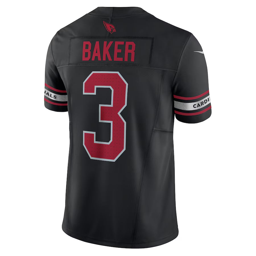 Silnrao A.Cardinals #3 Budda Baker Player Black Vapor F.U.S.E. Limited Stitched  Jerseys