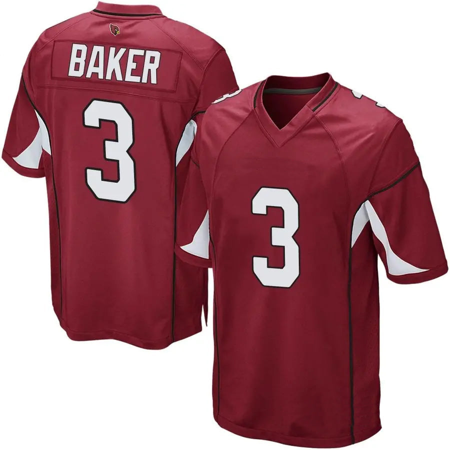 Silnrao A.Cardinals #3 Budda Baker Player Cardinal Home Game Stitched  Jerseys