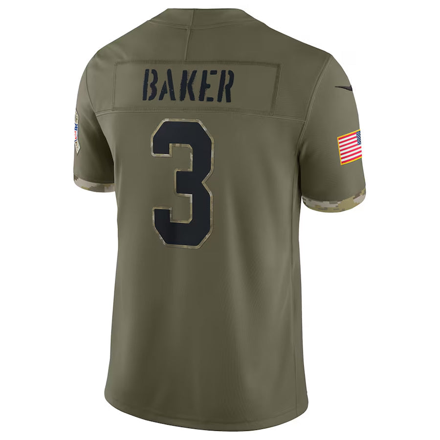Silnrao A.Cardinals #3 Budda Baker Player Olive Salute To Service Limited Stitched  Jerseys