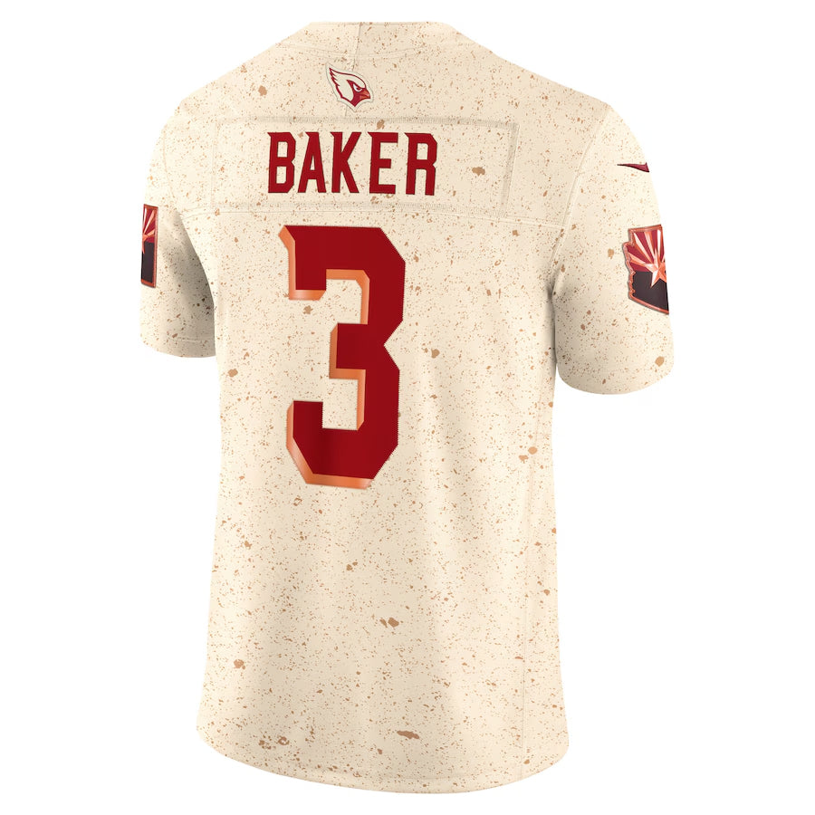 Silnrao A.Cardinals #3 Budda Baker Player Arctic Camo Salute to Service Limited Hoodie Stitched  Jerseys