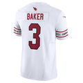 Silnrao A.Cardinals #3 Budda Baker Player White Vapor F.U.S.E. Limited Stitched Jerseys