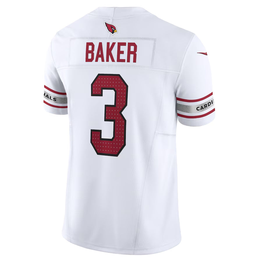 Silnrao A.Cardinals #3 Budda Baker Player White Vapor F.U.S.E. Limited Stitched Jerseys
