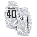 Silnrao A.Cardinals #40 Pat Tillman Player Arctic Camo Salute to Service Limited Hoodie Stitched Jerseys