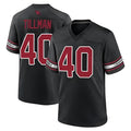 Silnrao A.Cardinals #40 Pat Tillman Player Black Game Stitched Jerseys