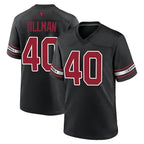 Silnrao A.Cardinals #40 Pat Tillman Player Black Game Stitched Jerseys