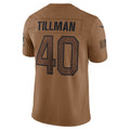 Silnrao A.Cardinals #40 Pat Tillman Player Brown Salute To Service Limited Stitched Jerseys