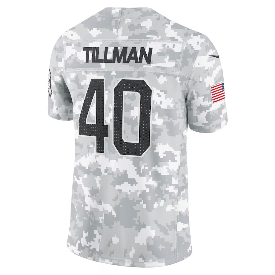 Silnrao A.Cardinals #40 Pat Tillman Player Camo Salute to Service Limited Stitched Jerseys