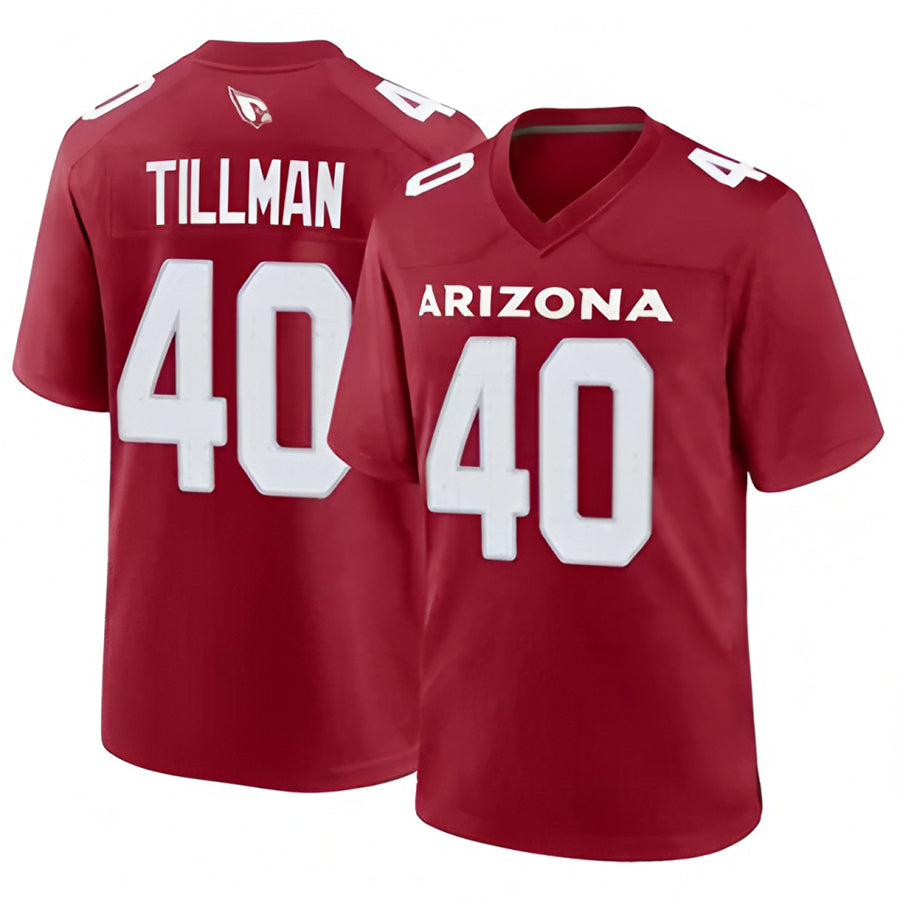Silnrao A.Cardinals #40 Pat Tillman Player Cardinal Game Home Stitched Jerseys